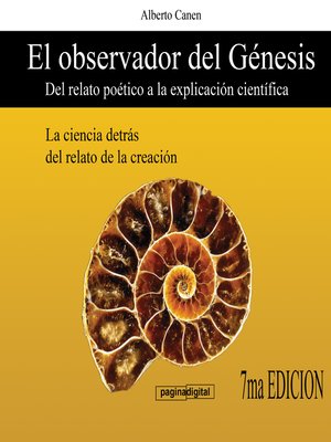 cover image of El observador del Genesis. Del relato poetico a la explicacion cientifica